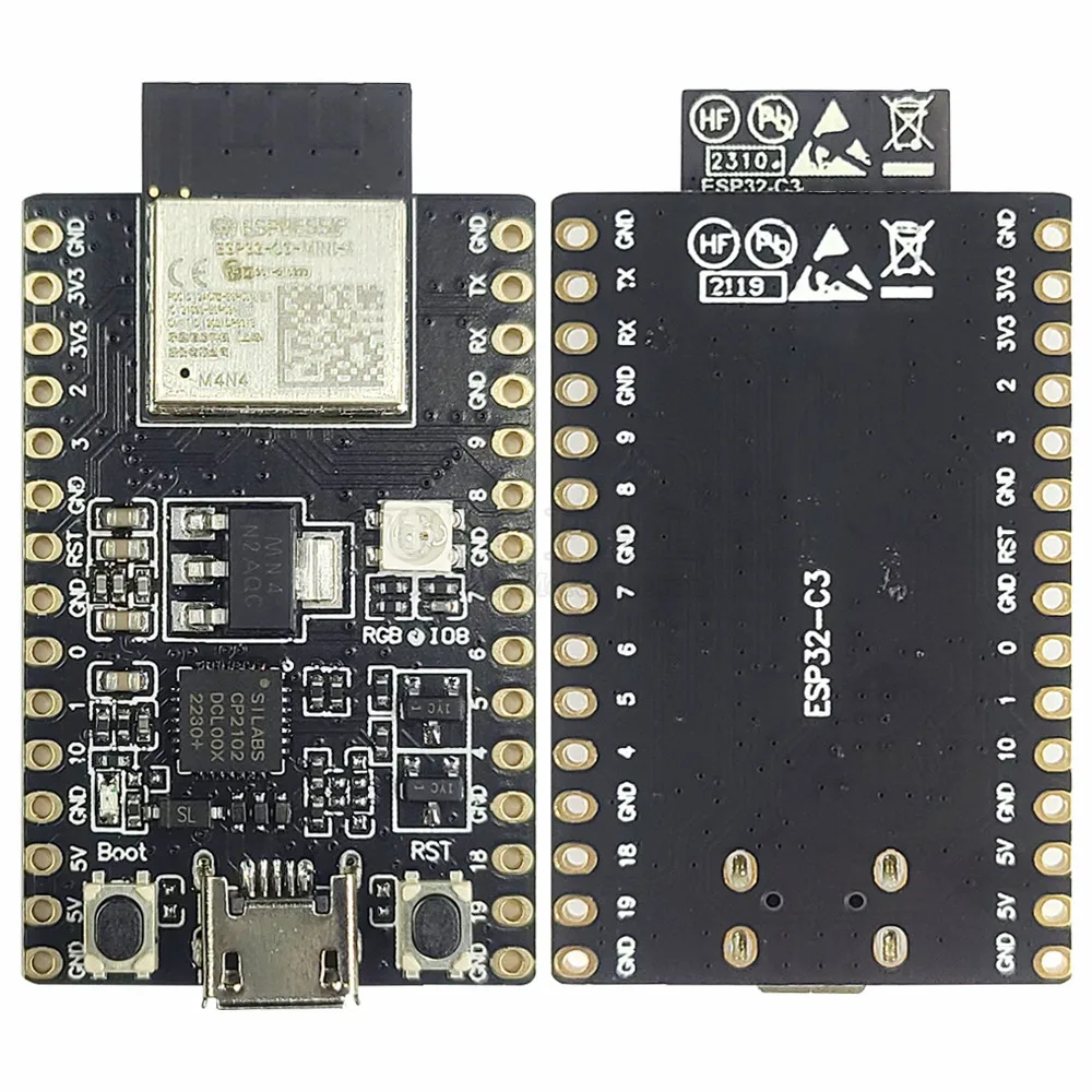 ESP32-C3 Mini Wifi 4 BT Module Development Board Module Low Power 4MB Flash ESP32-C3-MINI-1-N4 USB CH340 CP2102 Micro ESP32 C3