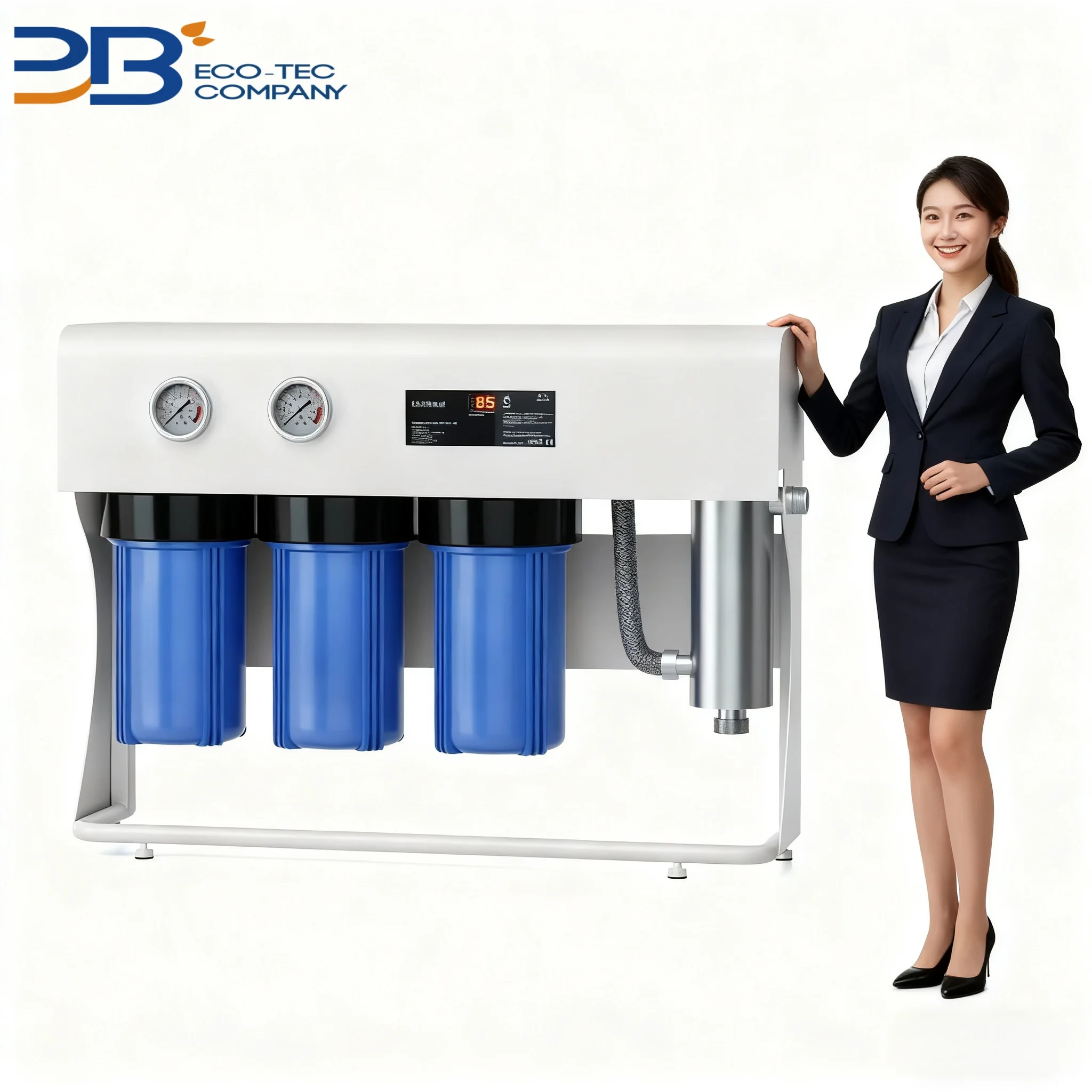 Triple Stage Filter Plus UV protection Whole House Water Filtration System 10*4.5 Big Blue 1
