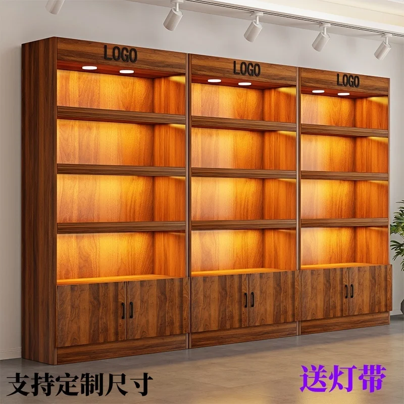 

Custom. [1494 People] Internet Celebrity Supermarket Liquor Wine Cabinet Display Hotel Convenience Store Combination
