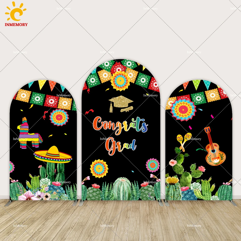 

Mexican Chiara Backdrops Carnival Party Flower Hat Colorful Carnival Arch Wall Cover Background Carnival Banner Decoration Props