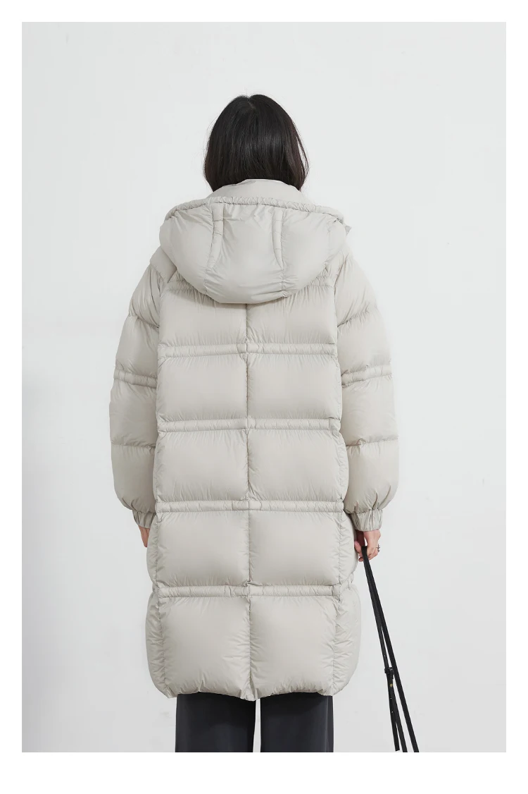 CHIC VEN Women Long Down Coats Solid Loose Casual 95 White Duck Down Jacket Thick Warm Female Outerwear Autumn Winter 2025