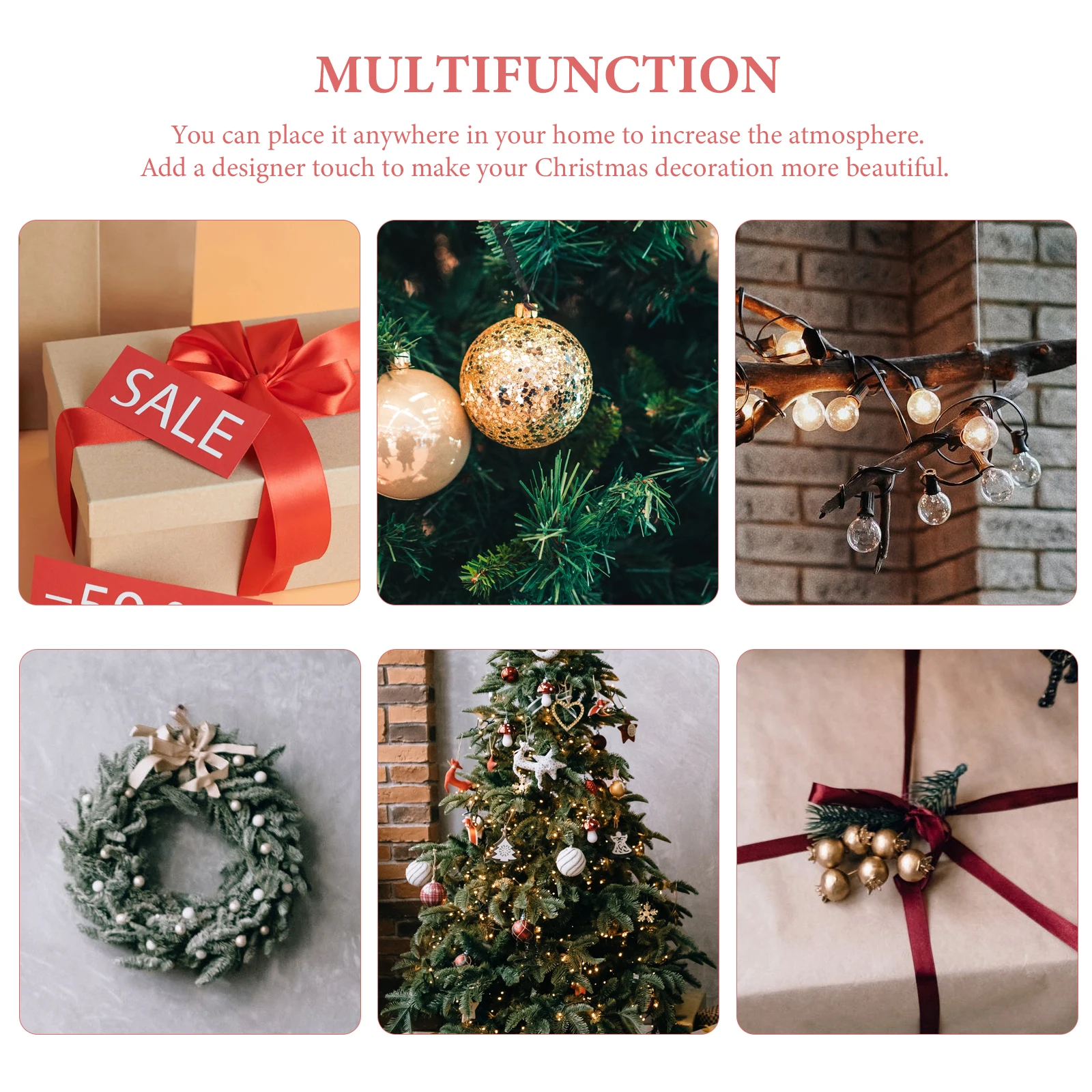 

3Pcs Butterfly Bow Decorations Black White Plaid Smooth Reusable Christmas Tree Mantel Party Decor Gift Wrap