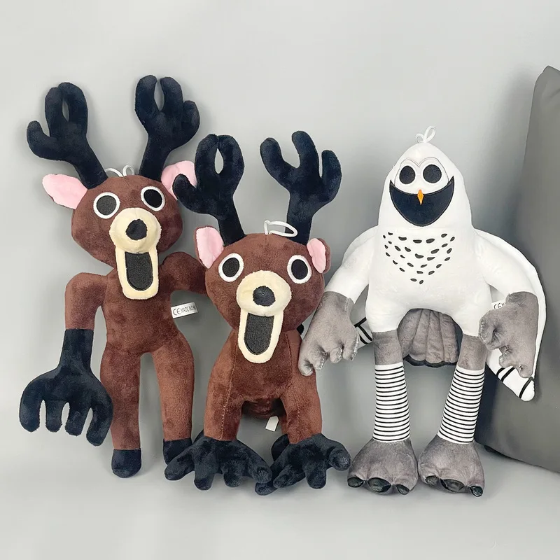 

Halloween Plush Toy Cute Reindeer Stuffed Animal Soft Plush Doll for Halloween Decor Gift for Kids Party Supplies Fast Delivery