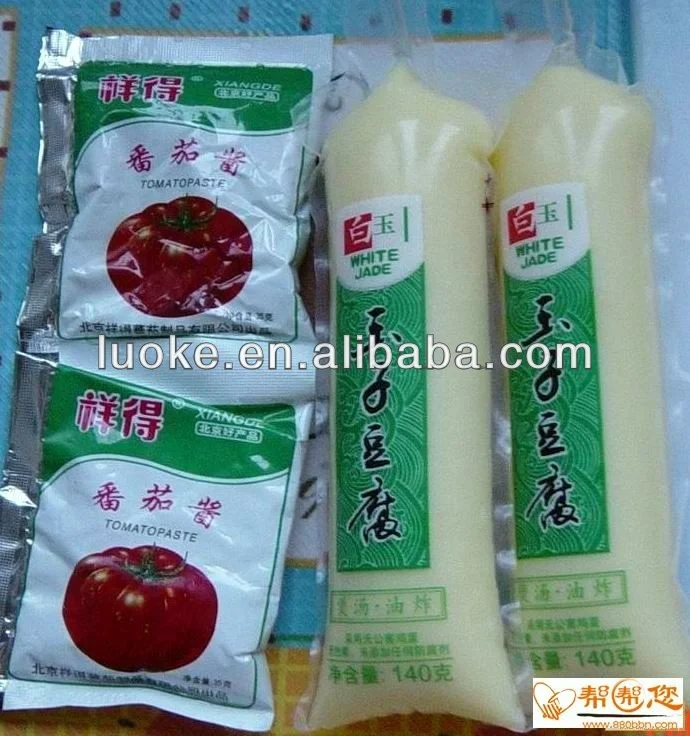 เครื่องบรรจุไส้เต้าหู้ยอดนิยม/ เครื่องบรรจุและแพ็คไส้เต้าหู้/ เครื่องทำเต้าหู้