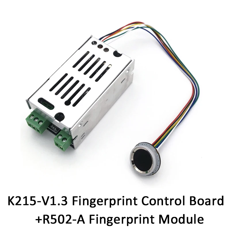 DC10-30V K215-V1.3 Fingerprint Access Control Board +R502-A For Motorcycle Door Lock Car 200 Capacity Self-locking Relay