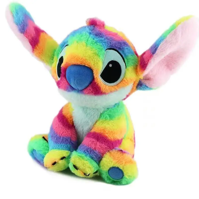 2025 New Kawaii Stitch Colorful Plush Doll Cartoon Interstellar Baby Series Pillow Children's Creative Birthday Gift