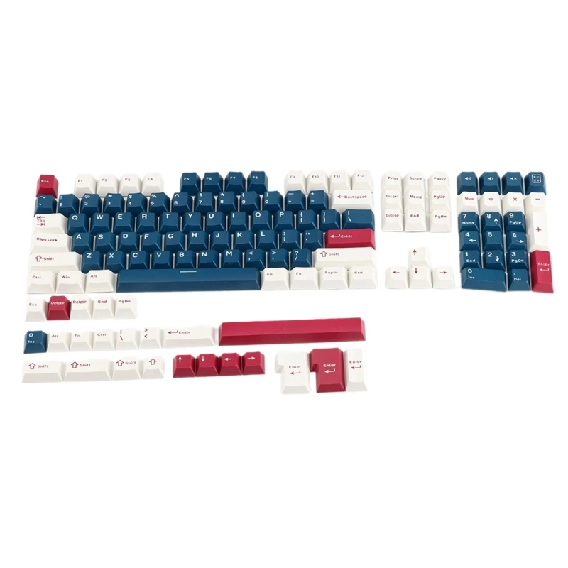 136 Key Mech Keycap Collection PBT Original Keycaps 2 Color Injections for Typing Precisions and Aesthetics