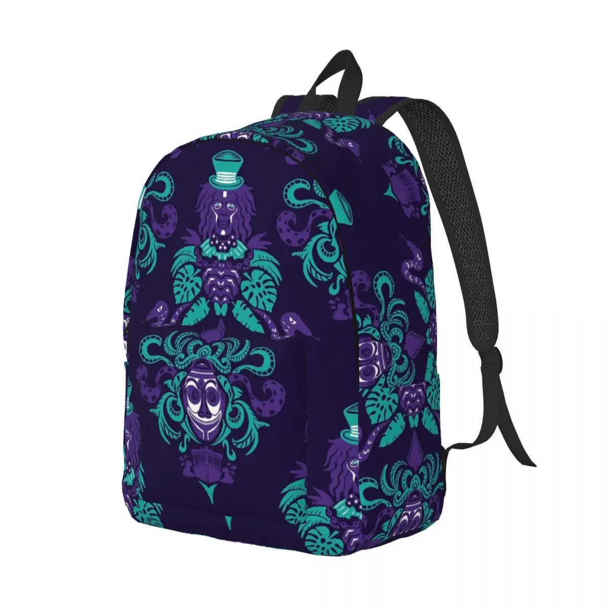 

Jungle Wallpaper Purple Backpack Daypack Large Capacity Children BookBag School Bag Shoulder Bags for Men Women