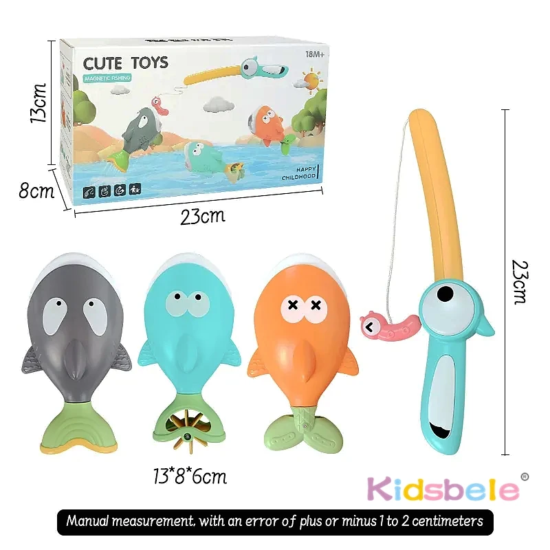 Jouet d'eau flottant requin d'été, jeu de pêche magnétique avec effets d'eau, jouet de bain de piscine pour enfants, jouet d'arrosage sensoriel coloré amusant