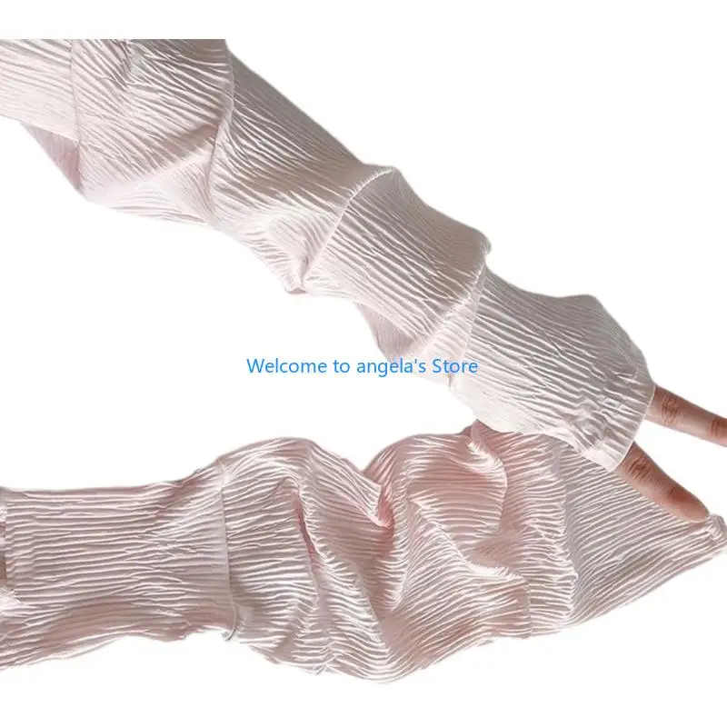 X4YC ICE SILK REFRIMENTO ARMO Luvas sem dedos Capas braço elástico para ciclismo verão Dirigir esporte ao ar livre Esporte