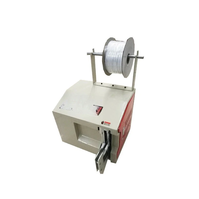 Semi-automatic winding and tying machine, data cable tying machine, integrated winding and tying c