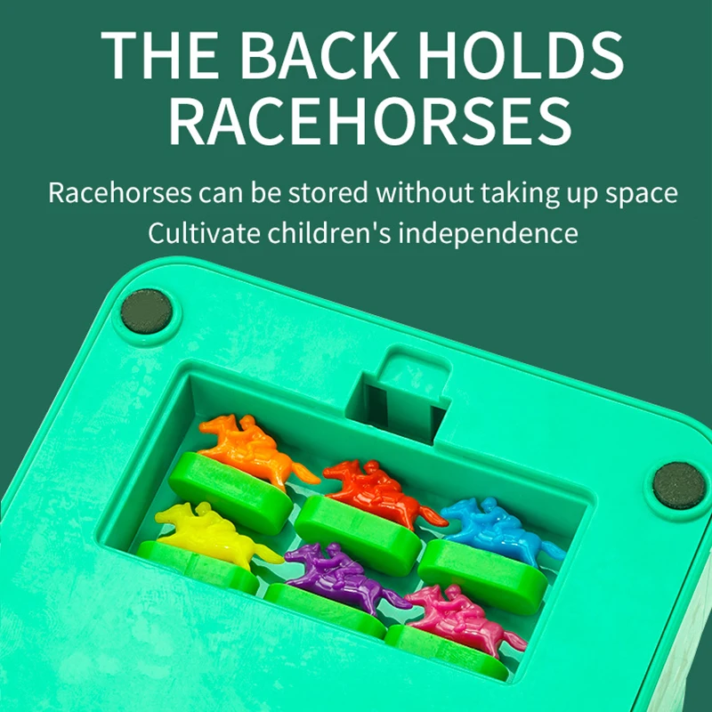 Juego De Carreras De Caballos De Mesa | 6 Caballos En Pista | Portátil Y Ligero | Para Niños Y Adultos A Partir De 3 Años | Regalo Familiar