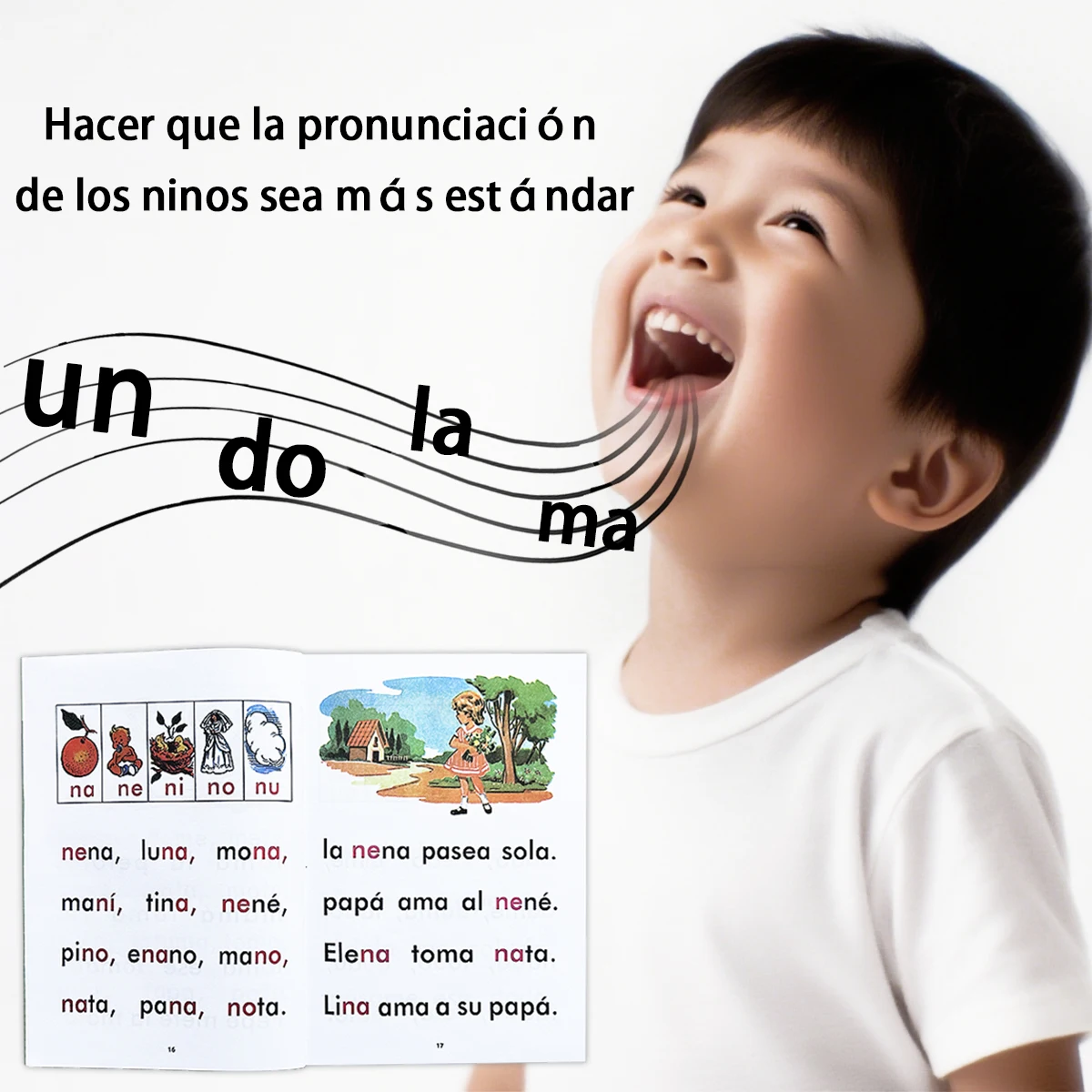 

Children 's Spanish Pinyin Learning Book - The ideal Homecoming ✨100+ words, clear illustrations, learning to Read