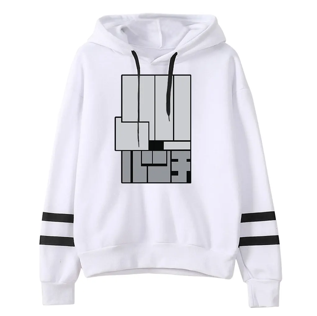 Dandadan Anime Hoodie Pocketless Parallel Bars Sleeve Streetwear Women Men Hooded Sweatshirt Harajuku Clothes