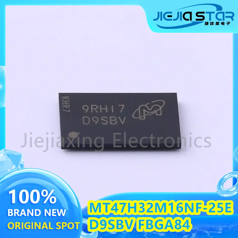 

Memory Electronics, MT47H32M16NF-25E, IT:H, FBGA-84, Type D9SBV, 100% Brand New, Original, Free Shipping, 4Pcs