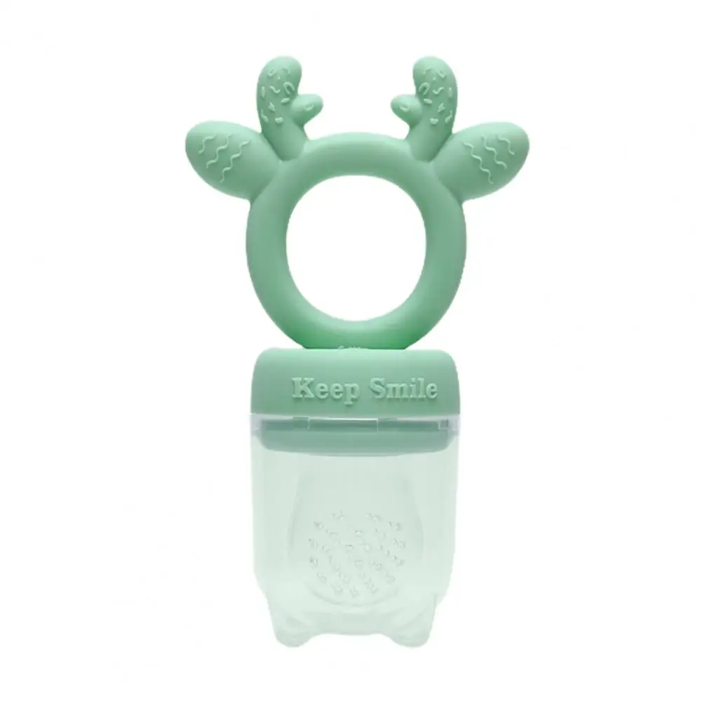 Food Grade Silicone 1 Set Lovely Baby Pacifiers Food Feeder Creative Feeding Pacifier with Cover for Picnic