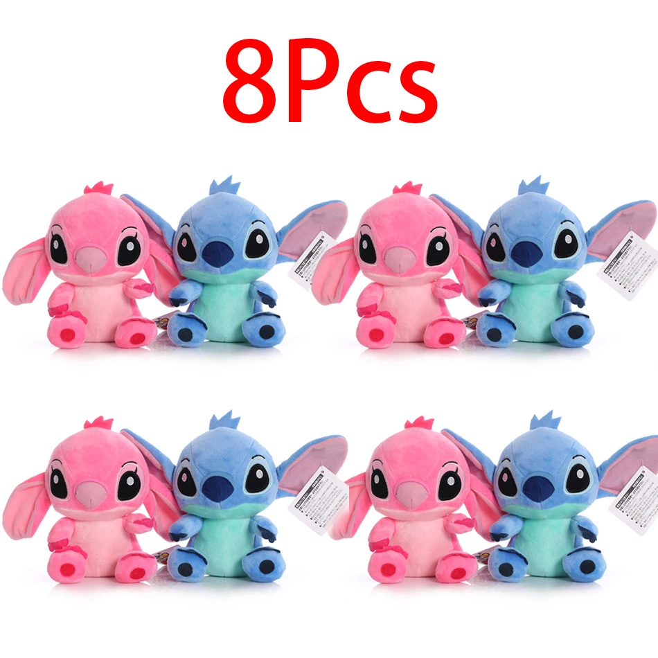 12cm 20cm 25cm Stitch Stuffed Plush Models Cartoon Stuffed Plush Dolls Anime Plush Baby Toys Kawaii Kids Birthday Gift