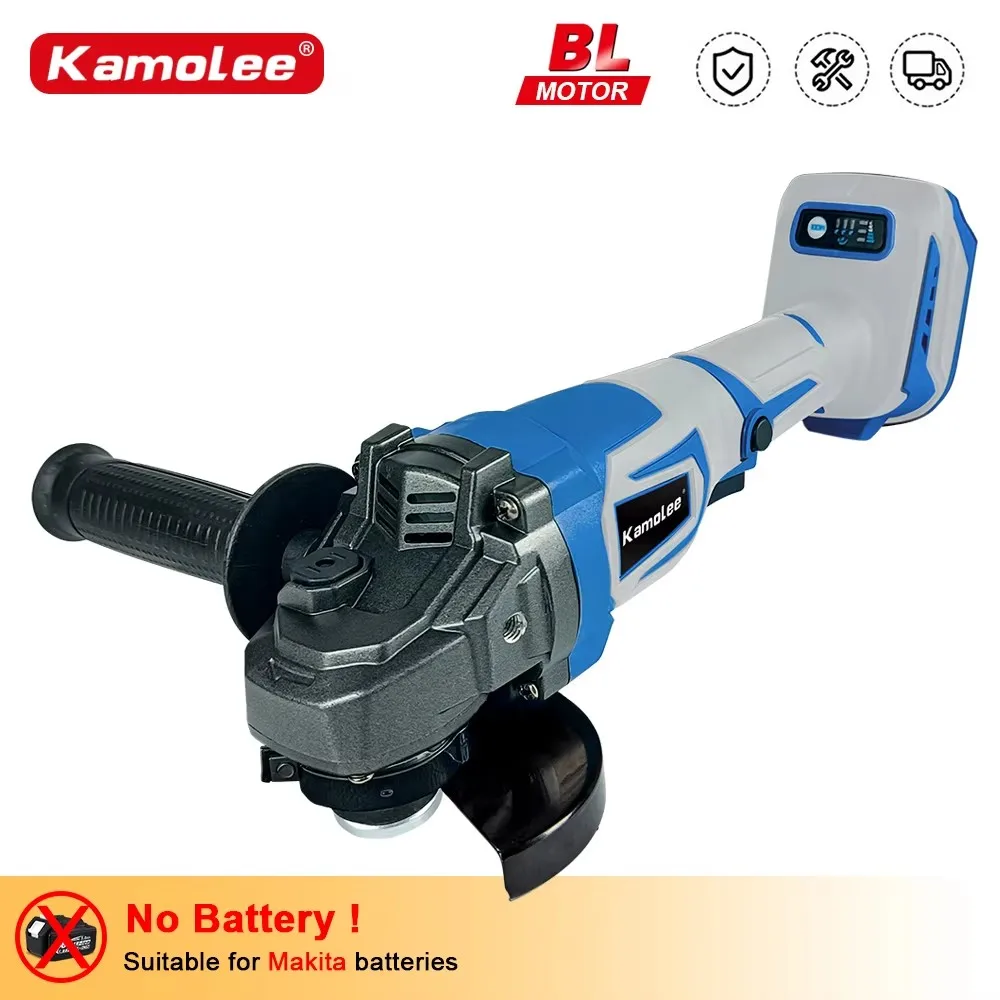

Kamolee M14 125MM/100MM 18500RPM Brushless Cordless Angle Grinder 3 Speeds 18V Battery Powered Cutting Machine Power Tool Set