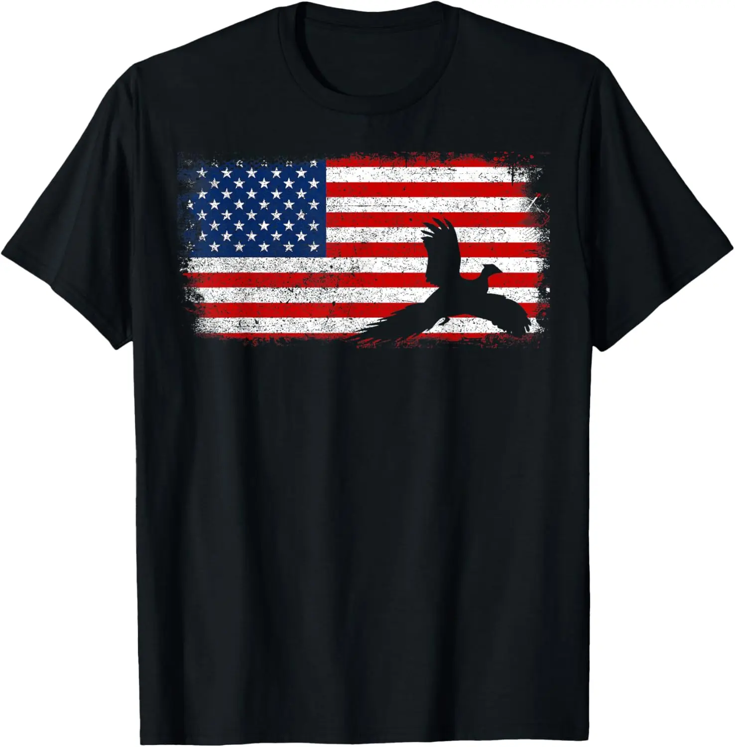 

PHEASANT Patriotic Shirt, American Flag Vintage T-Shirt