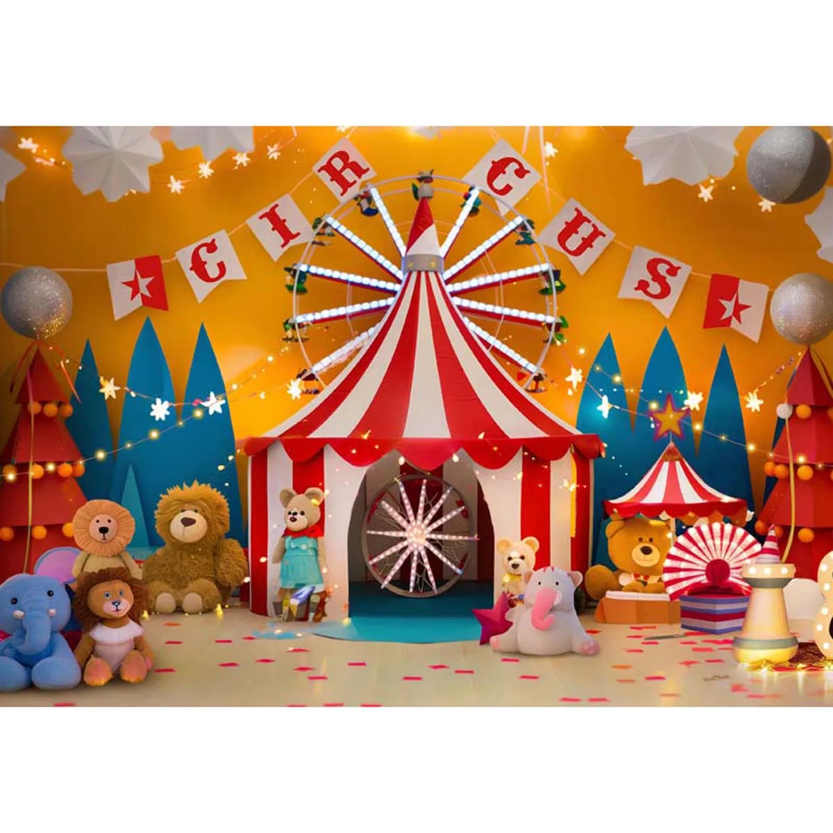 

Allenjoy Carnival Circus Toys Backdrop