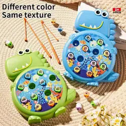 Gowinbaby Magnetic Dinosaur Fishing Toy for Kids 3-6Y, Montessori Educational Non-electric Bath Game, ABS Gift