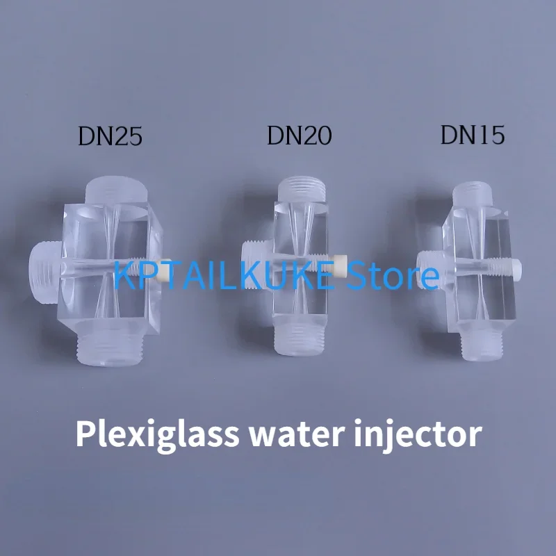 Water Jet Plexiglass Jet Ejector Dosing Mixture Tube Gas-water Ozone Mixture Injection Transparent Outer Wire