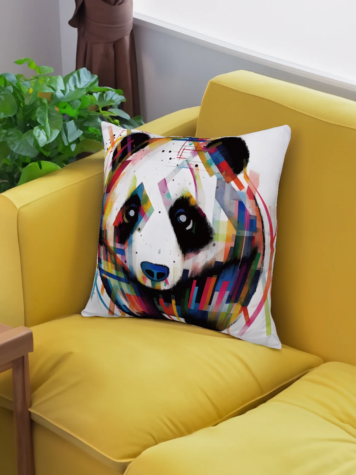 New Style Animal Pillow Case 45x45cm Pillow Cover Elephant Tiger Panda Print Cushion Cover Home Decorations Holiday Gifts