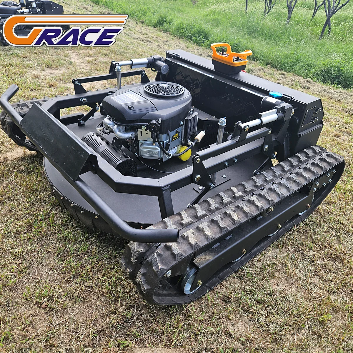 2025 جزازة العشب المجنزرة المبتكرة لجميع التضاريس ومنفاخ الثلج، جهاز تحكم عن بعد ذاتي الدفع للتشغيل بدون جهد #5