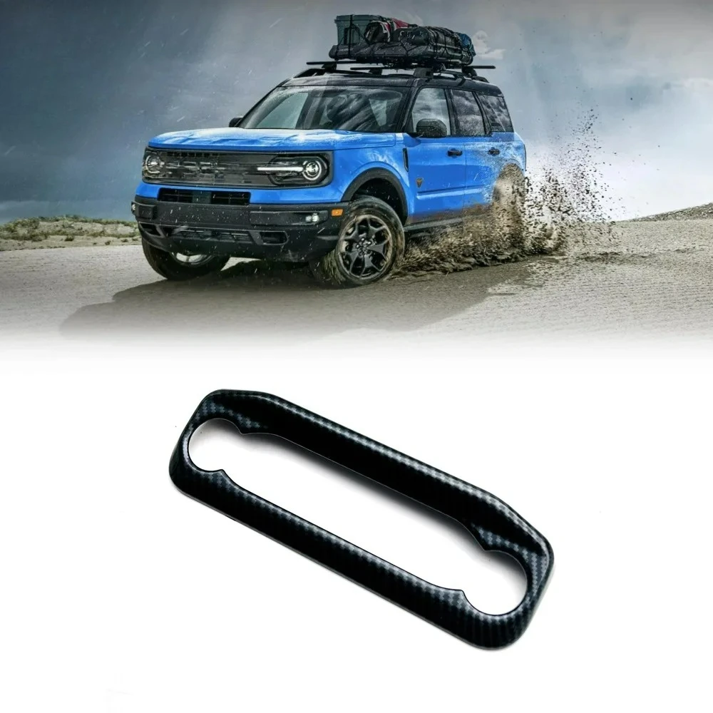 For Ford BRONCO SPORT 2021 2022 Car Accessories Piano Black Central console adjustment frame decoration