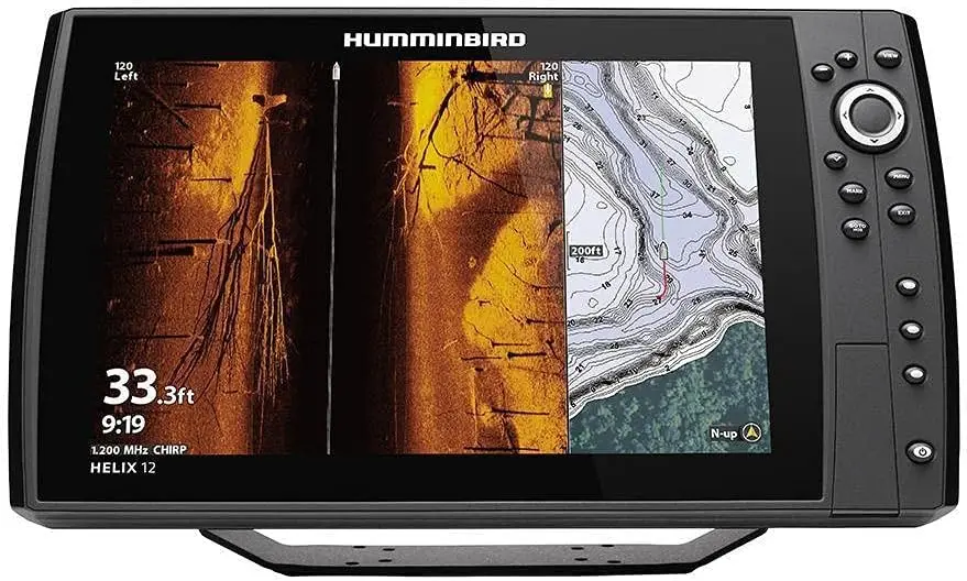 Humminbird Helix 12 CHO Fish Finder CHIRP MEGA SI+ GPS G4N High Precision Sonar Only