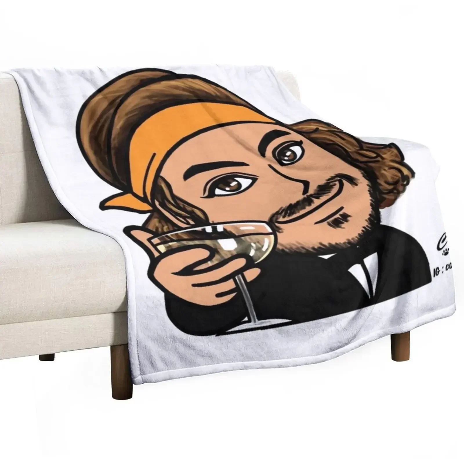 

Stefanos Tsitsipas Throw Blanket Giant Sofa Flannels Blankets