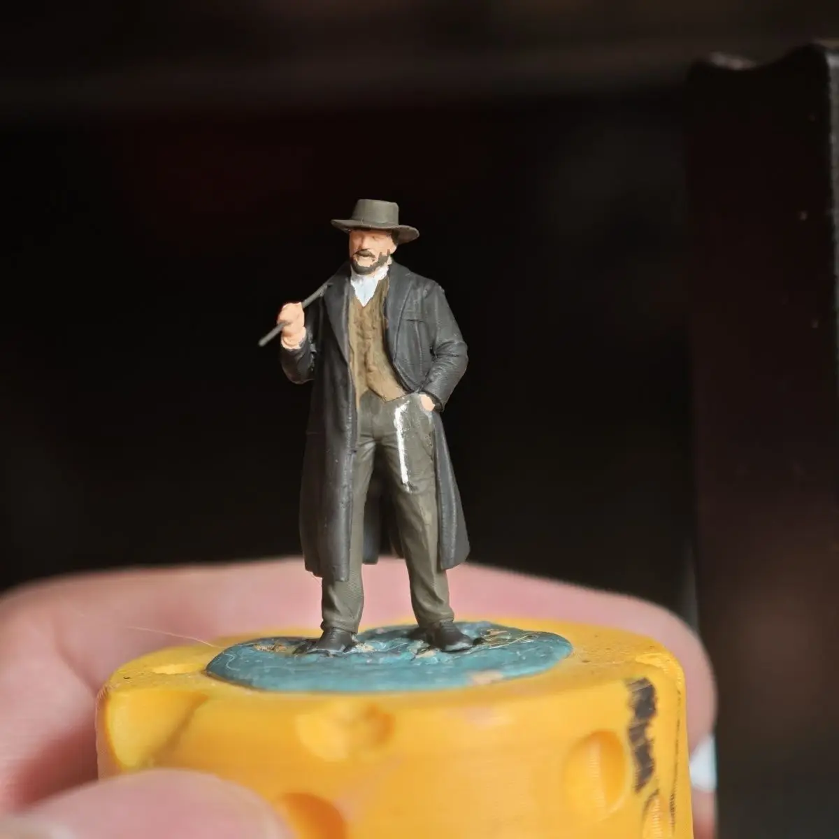 1/64 تماثيل ثابتة لتقوم بها بنفسك رسمت باليد الراتنج نموذج توم دمية سيارة ديوراما