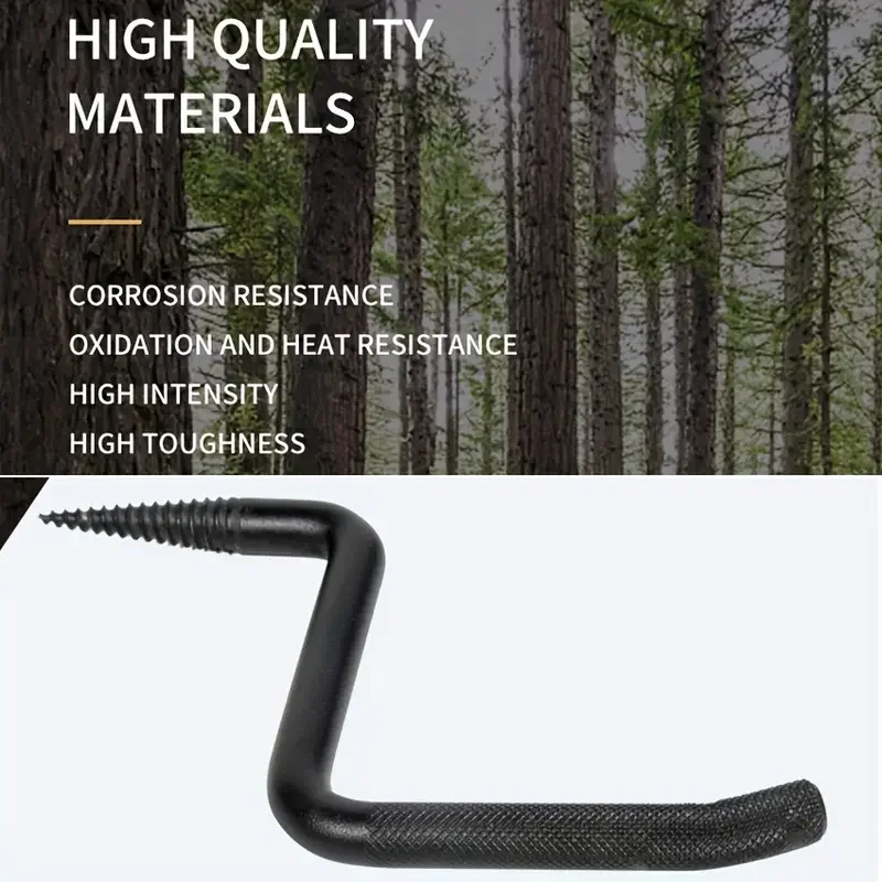 Screw-in Tree Steps for Hunting 4in Tree Steps with Slip-Resistant knurling Pattern Screw Mount for Climbing to Tree Stands