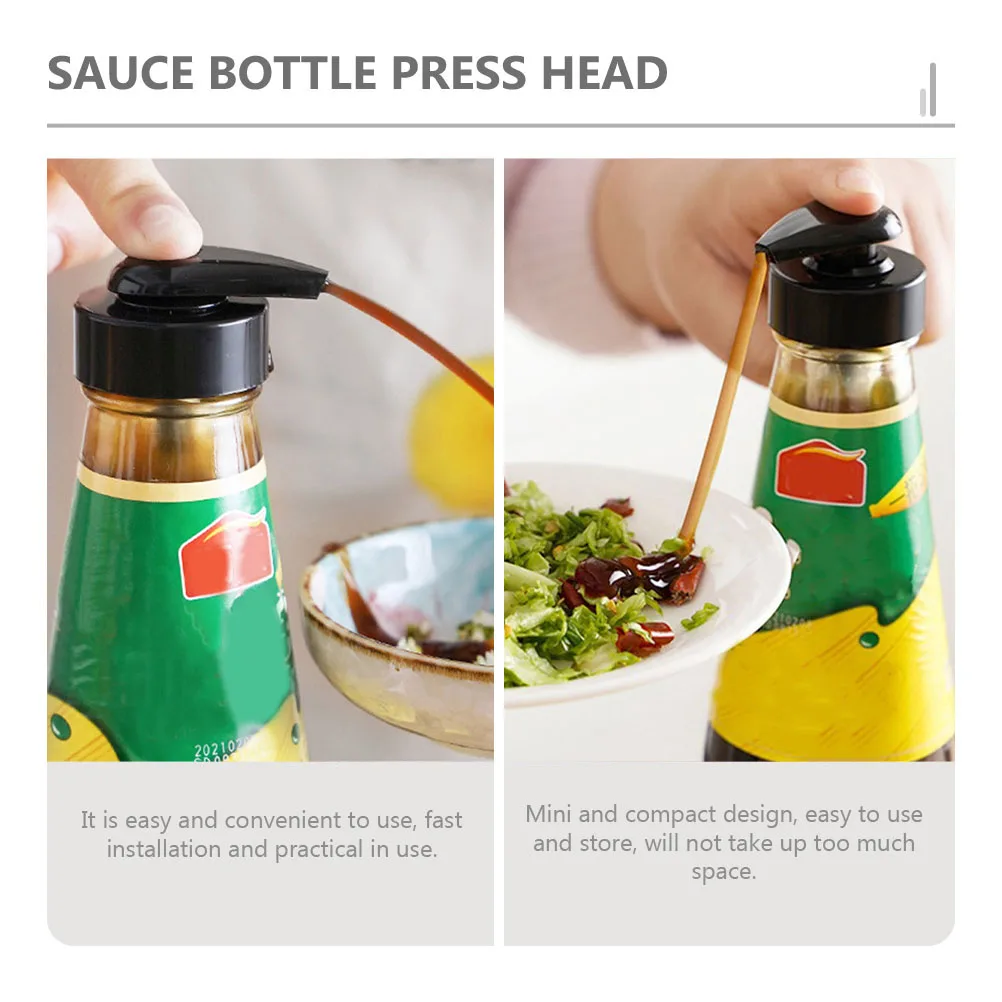 

10 Sets Oyster Sauce Bottle Press Mouth Syrup Nozzle Shampoo Pump Hose PP Mini Compact Durable Practical Kitchen Bar Accessories