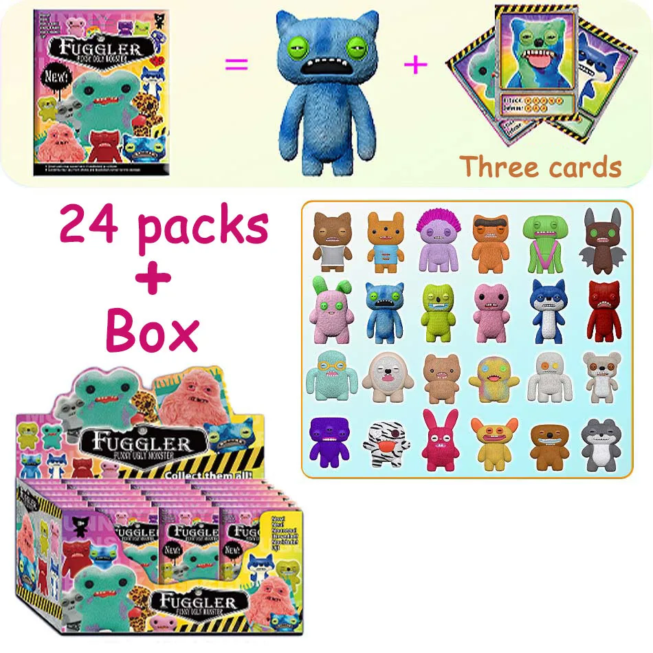 

2-24pcs guggler Adorable Fanged Monster Blind Box Unbox the Latest Collection of Cute, Tiny-Toothed Creatures with Mystery Sur
