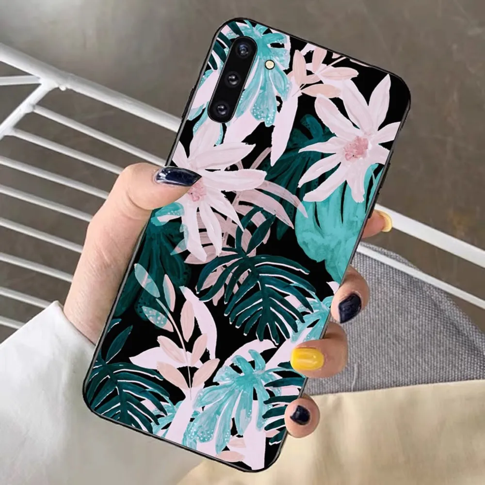 Чехол для телефона Monstera Green Leaves для Samsung Note 8 9 10 20 pro plus lite M 10 11 20 30 21 31 51 A 21 22 42 02 03