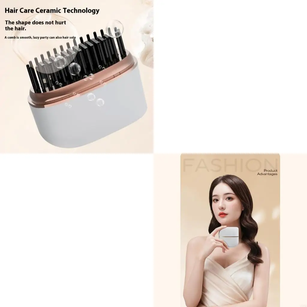 

Styling Comb Professional Straightener Brush Adjustable Temperature Fast Heating Technology Hair Maintenance Tool