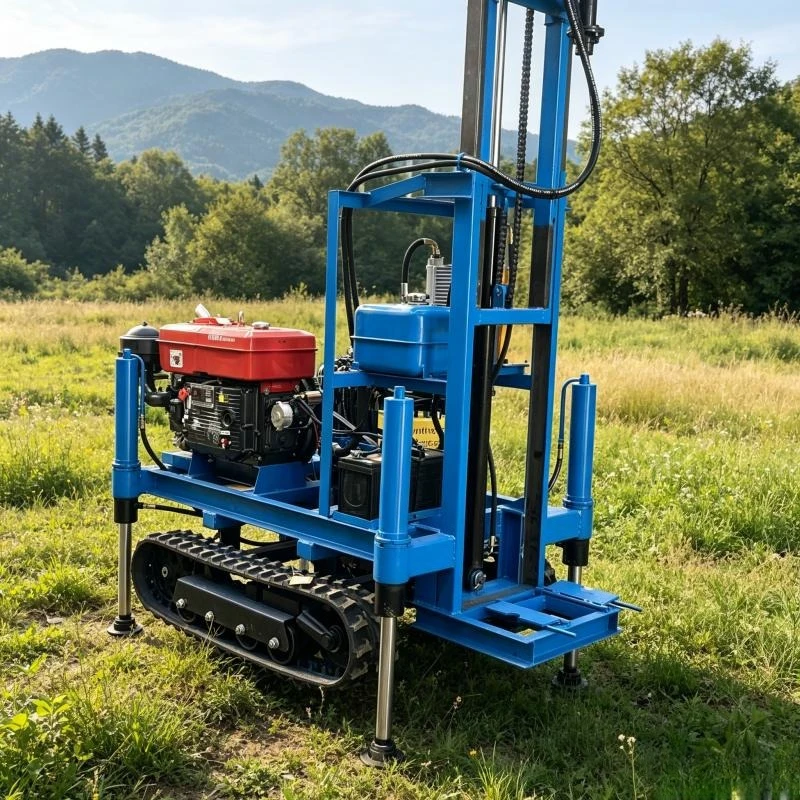 Diesel Hydraulic Crawler Drill Rig 100m-300m Depth with Core Sampling Capability for Geotechnical Field Investigation