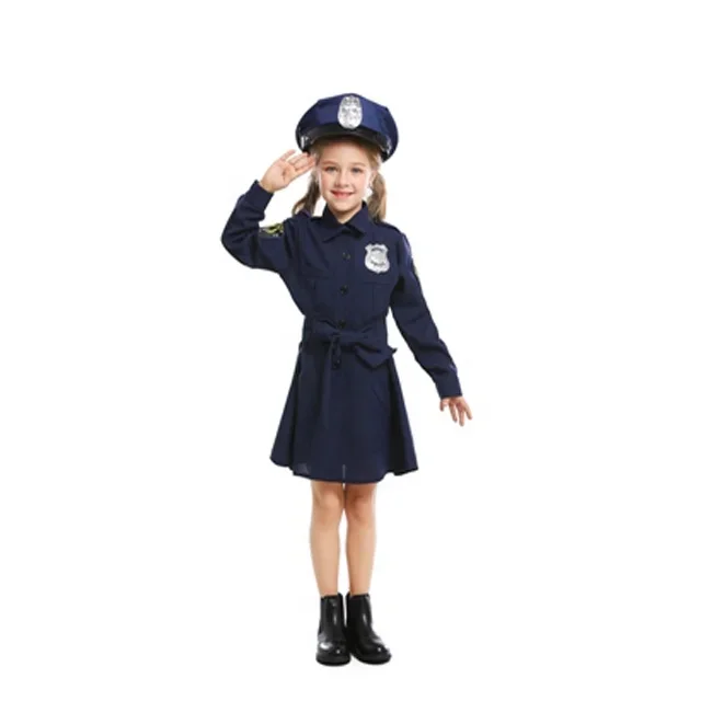 

Police Cop Uniform Children Stage Performance Costume