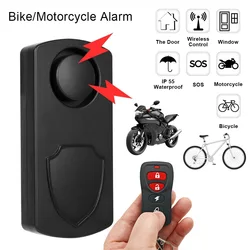 Bike Alarm Wireless Waterproof Motorcycle Electric Bicycle Anti Lost Alarm Remote Security Burglar Vibration Detector