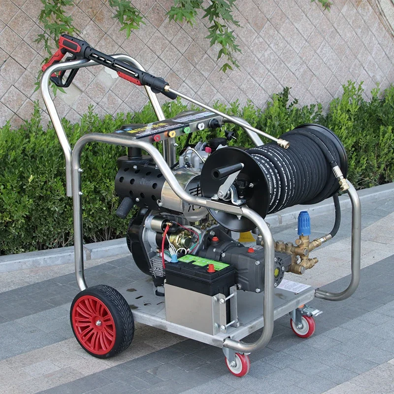 300bar Changfa diesel powered industrial pump industrial diesel engine high pressure washer high pressure washer