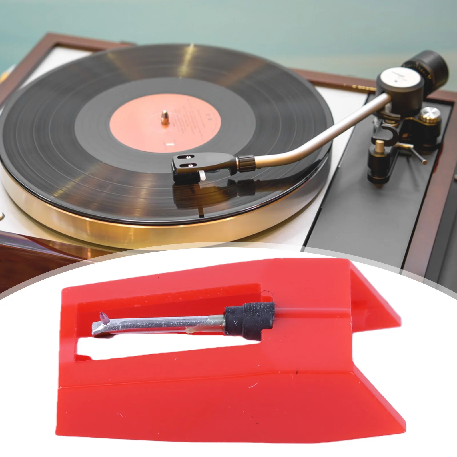 Aguja para tocadiscos, fácil de instalar, reemplazo de aguja para discos, para mejorar la calidad del sonido, para Crosley Victrola Sylvania Boytone