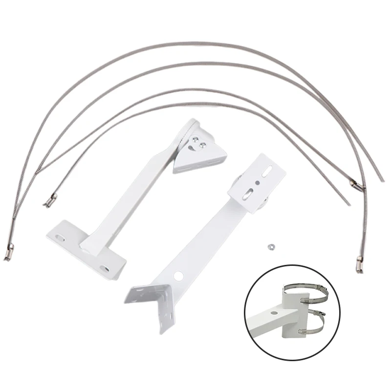 

Monitoring Hoop Bracket Closed Circuit Camera Pole Hoop Monitoring Holder Outdoor External Wall Corner Accessories