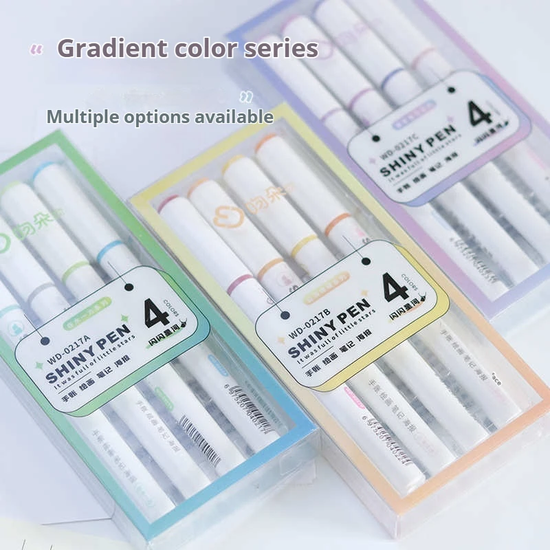 قلم فلورسنت لامع ستار ريفر رصاصة مجلة هيغليغتر الفصول الدراسية ملاحظة تدوين القلم الملون للوازم المكتبية والمدرسية