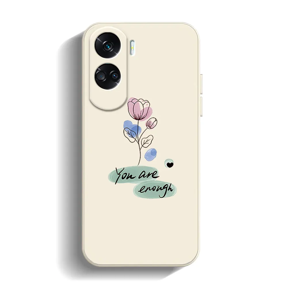 Phone Case For Huawei Honor 90 70 20 Lite 70 90 Pro 20S Honor Magic 5 6 4 Lite 5G 20s Soft Silicone Shockproof Back Cover Flower images - 6