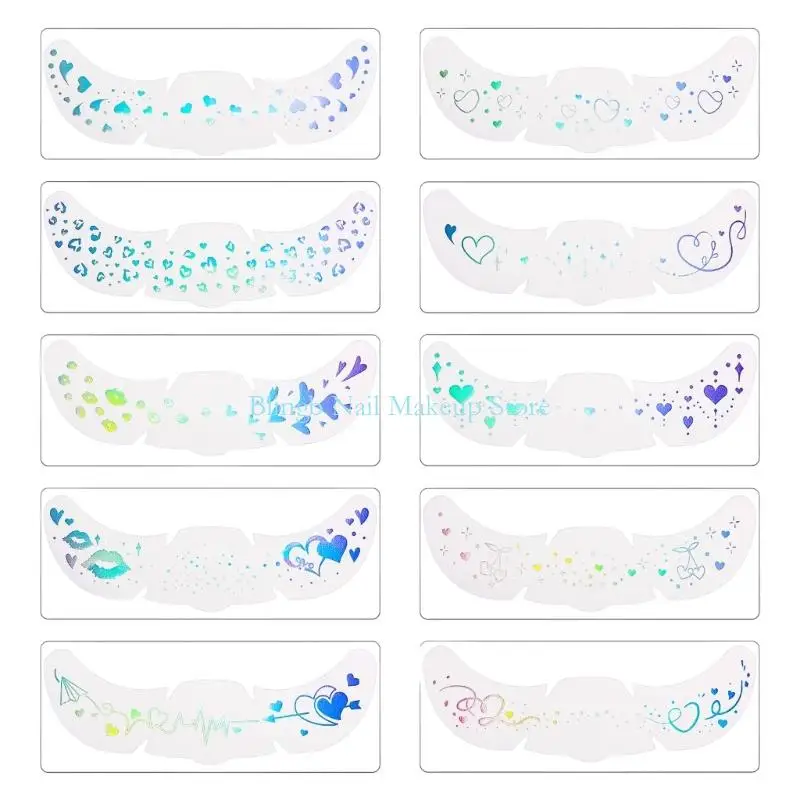 

28TA Safe Glitter Freckle Stickers Waterproof Sweatproof Body Art For Sensitive Skin Instantly Glamouring