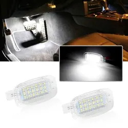 2pcs CANbus LED Make Up Mirror Lamp Footwell Light For Mercedes-Benz R230 W204 W212 W207 W221 W216 W251 W164 W463 X164 X204 C197