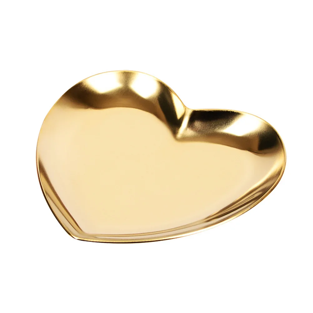 

2 PCS Ring Heart Shaped Jewelry Tray Displaying Decorative Earrings Storage Ornament