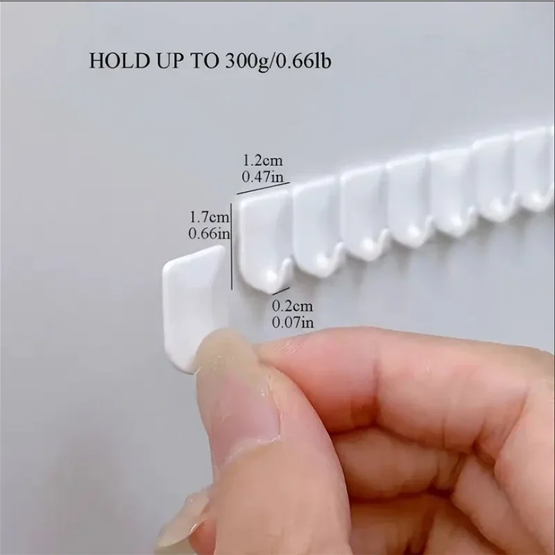 9Pcs/Set Adhesive Paste Wall Hanger Storage Jewelry Display Jewelry Hooks Holder Storage Organizer Earring Ring Necklace Hanger image 3
