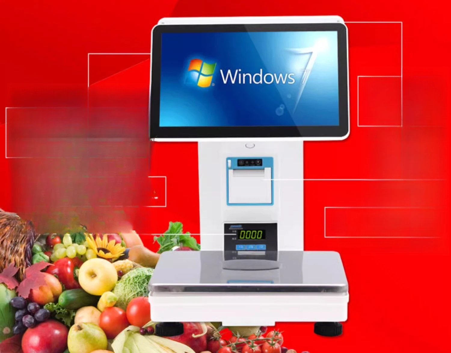 

Intelligent automatic identification cash register double screen cash register scale integrated machine electronic